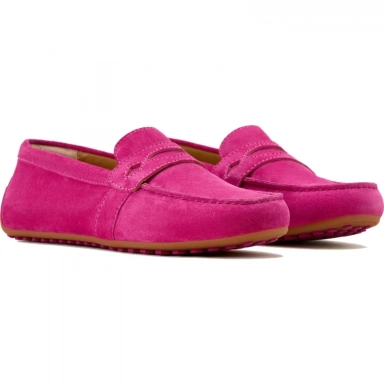 Ariat Womens Driving Moc 3 Inch Hot Pink