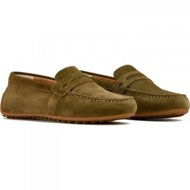 Ariat Womens Driving Moc 3 Inch Dark Olive