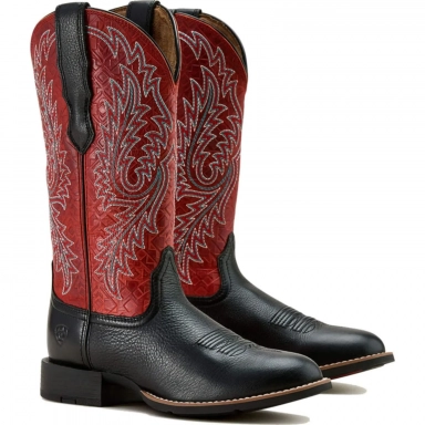 Ariat Womens Cowgirl Boot 12 Inch Black Deertan 10061317