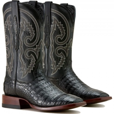 Ariat Mens Square Toe Cowboy Boot 12 Inch Matte Black