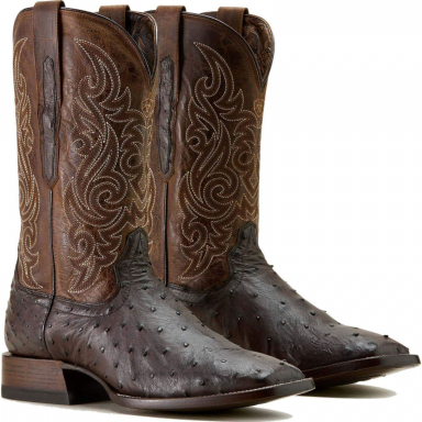 Ariat Mens 12 Inch Wide Square Toe Western Cowboy Boot in Brown