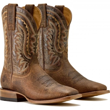 Ariat Mens Square Toe Cowboy Boot 11 Inch Saddle Brown