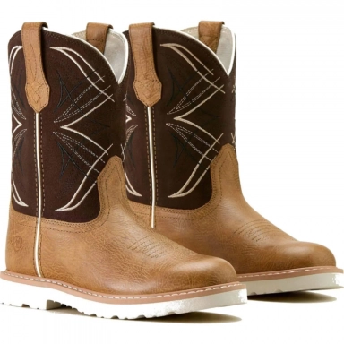 Ariat Youth Round Toe Cowboy Boot 8 Inch Cottage Aged