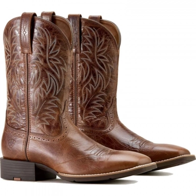 Ariat Mens Square Toe Cowboy Boot 11 Inch Dark Tan 10063836