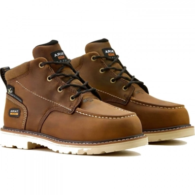Ariat Womens Composite Toe Chukka 5 Inch Distressed Brown