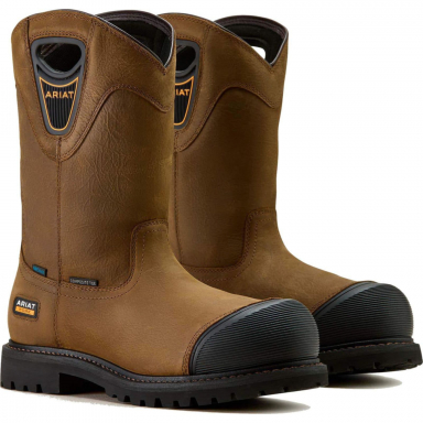 Ariat Mens 11 Inch Composite Toe Round Toe Work Boot