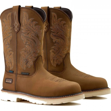 Ariat Mens Waterproof Composite Toe Western Work 10063861