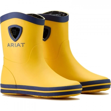 Ariat Youth Waterproof Round Toe Rubber Boot 6.5 Inch Yellow