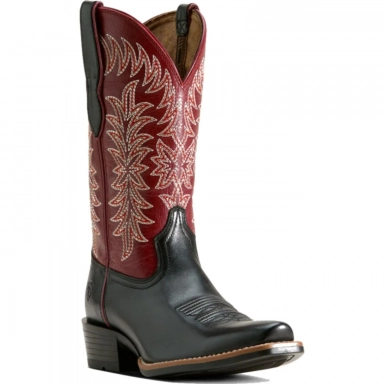 Ariat Womens Cowgirl Boot Black Red