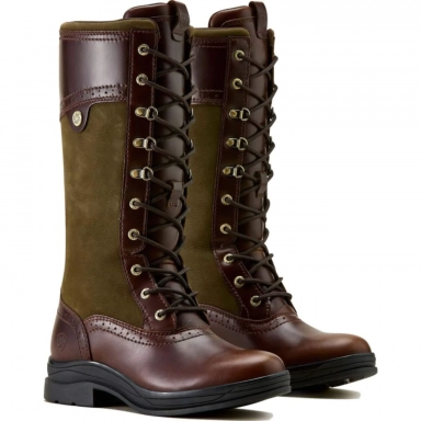 Ariat Womens Waterproof Round Toe Boot 11 Inch Tobacco Brown