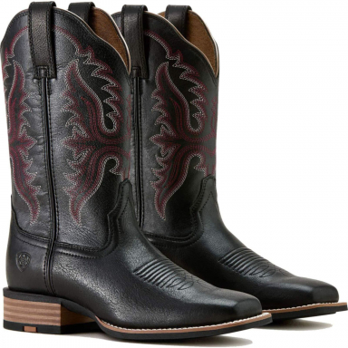 Ariat Womens 11 Inch Wide Square Toe Western Cowgirl Boot Black