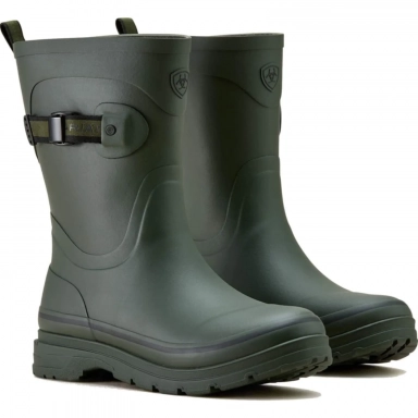 Ariat Womens Waterproof Round Toe Rubber Boot 9 Dark Olive