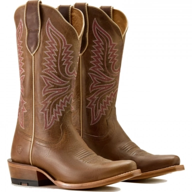 Ariat Womens Cowgirl Boot 12 Inch Totally Tan
