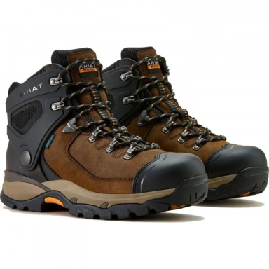 Ariat Mens Waterproof Round Toe Western Work Boot 6 Inch