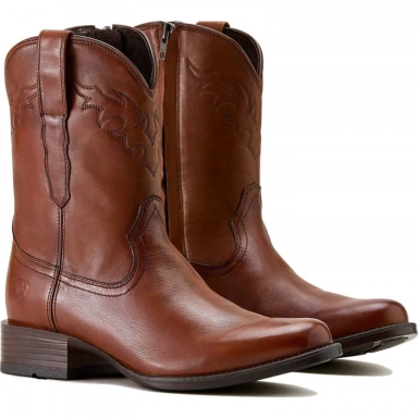 Ariat Mens Cowboy Boot 10 Inch Cinnamon Brown