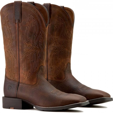 Ariat Mens Square Toe Cowboy Boot 13 Inch Toffee Hippo