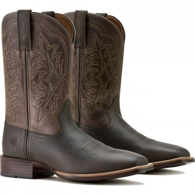 Ariat Mens Square Toe Cowboy Boot 11 Inch Smokey Brown