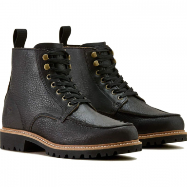 Ariat Mens 6 Inch Moc Toe Western Cowboy Boot Black