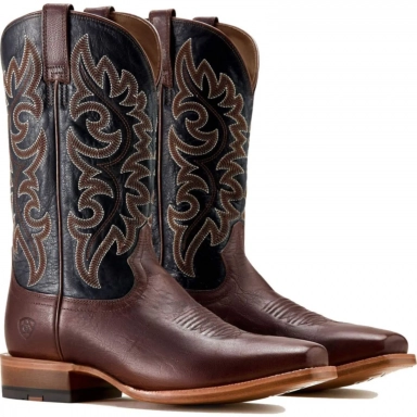 Ariat Mens Square Toe Cowboy Boot 12 Inch Hickory Smoke