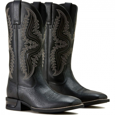 Ariat Mens 13 Inch Wide Square Toe Western Cowboy Boot in Black