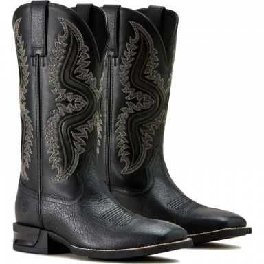 Ariat Mens Square Toe Cowboy Boot 13 Inch Black Out