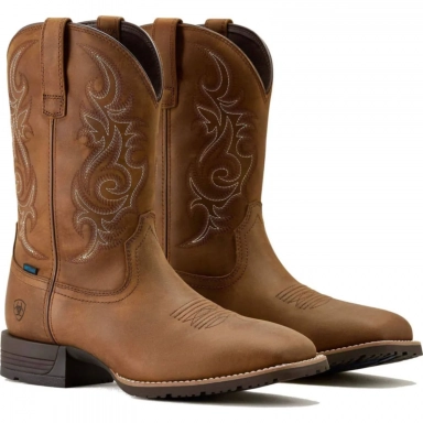 Ariat Mens Waterproof Square Toe Western Work Boot 10064047