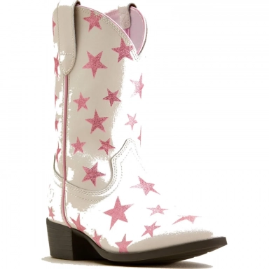 Ariat Unisex Youth Palmer R Toe Western Boot Starlight Blush