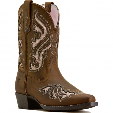 Ariat Unisex Youth Fashion Bliss D Toe Western Boot - Sassy Brown