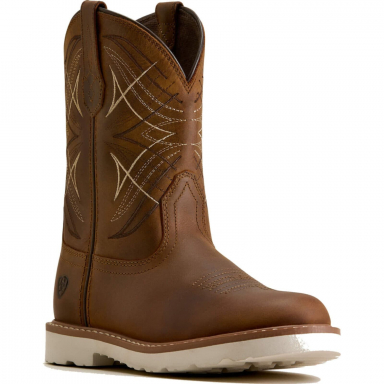 Ariat Unisex Youth Activate Round Toe Western Boot - Distressed Brown