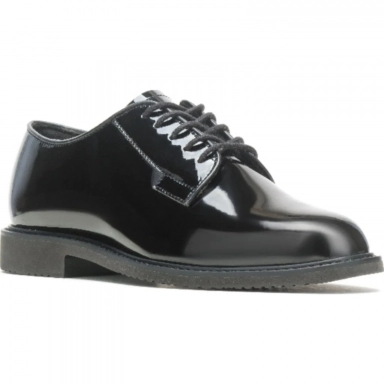 Bates Mens Sentry Gloss Black Dress Work Shoe