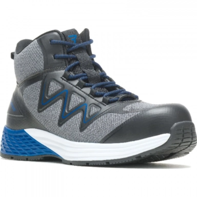 Bates Mens Rush Mid Work Composite Toe Boot Grey