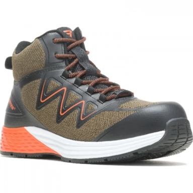 Bates Mens Rush Mid Work Composite Toe Boot Green