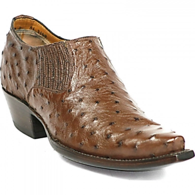 Black Unisex Jack Full Quill Ostrich Boot