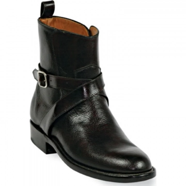 Black Unisex Jack Strap Jodphur Style Paddock Boot