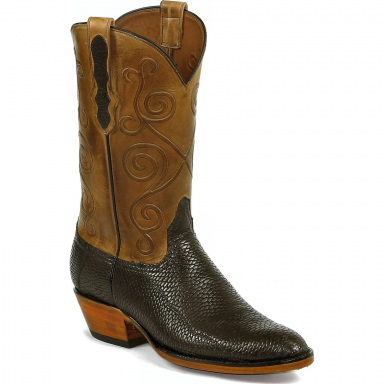 Black Jack Katy Cord Design Beaver Tail Western Boot