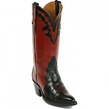 Black Unisex Jack Goat Triad With Collar 6 Design Cowboy Boot