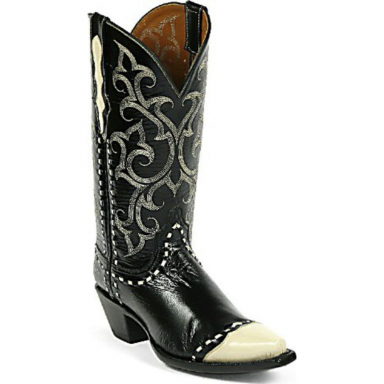 Black Unisex Jack Wing Tip Buck Lacing I Billy Stitch 2 Heel Foxing
