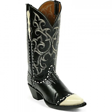Black Unisex Jack Wing Tip Buck Lacing I Billy Stitch 2 Heel Foxing