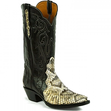 Black Unisex Jack Triad JAY Cord Eastern Rattle Snake Western Cowboy