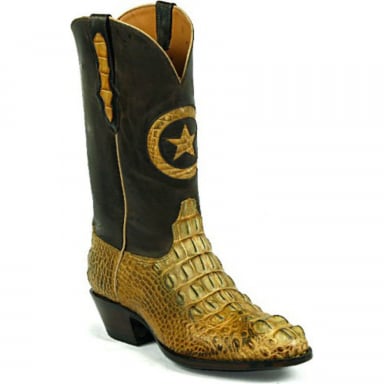 Black Jack Lonestar Inlay Alligator Hornback Cowboy Boot 180