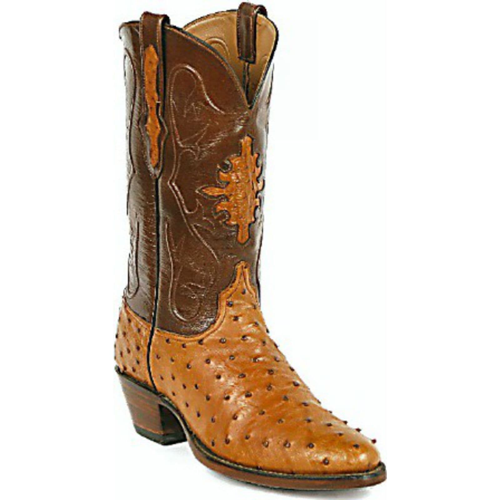 Shop Black Jack Shifi D Inlay Full Quill Ostrich Cowboy Boot