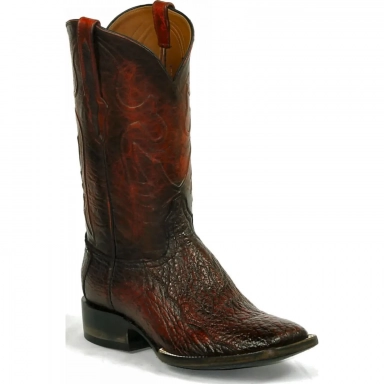Black Unisex Jack Del Rio Cord Design Snapping Turtle Shoulder Western