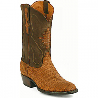 Black Jack Shield Inlay Sueded Caiman Crocodile Belly Cowboy Boot 243