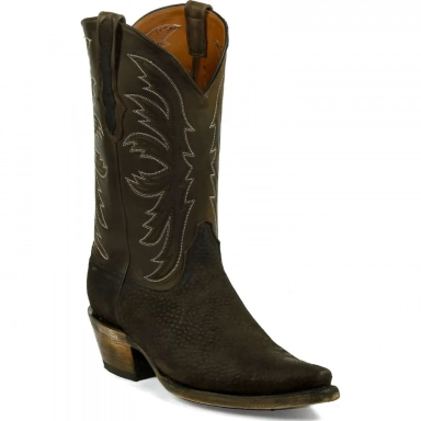 Black Unisex Jack Stitch 320 Capybara Western Cowboy Boot