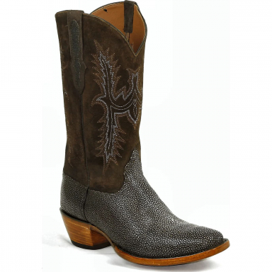 Black Jack Stitch 258 Sanded Stingray Western Boot