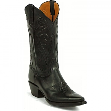 Black Unisex Jack Jay Cord Ranch Hand Western Cowboy Boot