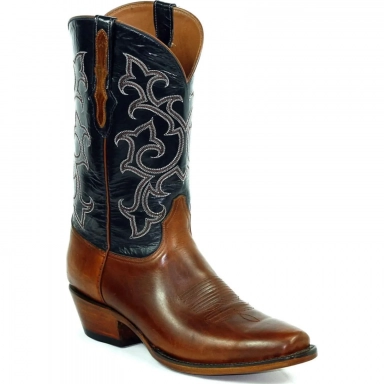 Black Unisex Jack Billy Stitch 2 Oiled Bovine Western Cowboy Boot