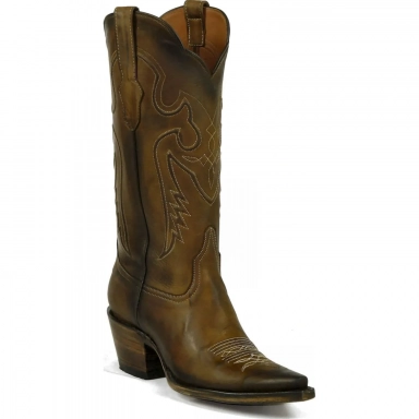 Black Unisex Jack Del Rio Cord Design Cowhide Western Cowboy Boot