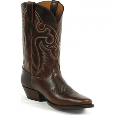 Black Unisex Jack Stitch 4366 Oil Leathers Cowboy Boot