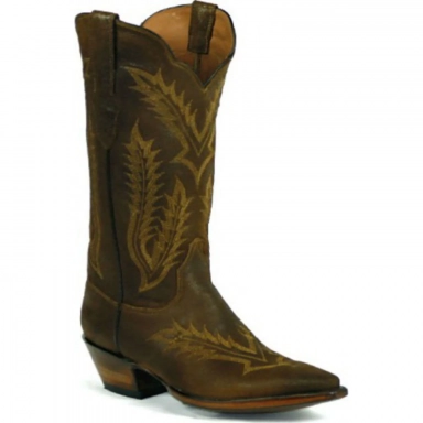 Black Unisex Jack 1200 Vamp Stitch Lamb Skin Cowboy Boot